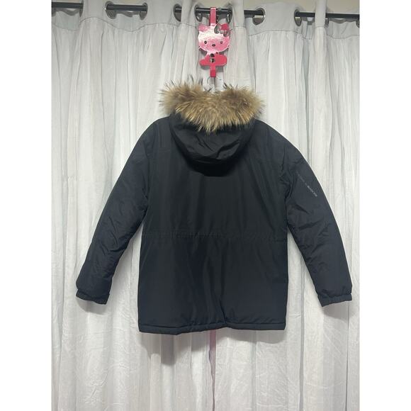 BLACK YAK Yak Tech Down Parka Jacket Fur Trim Hood Winter Insulated Coat 100 L - Picture 2 of 16